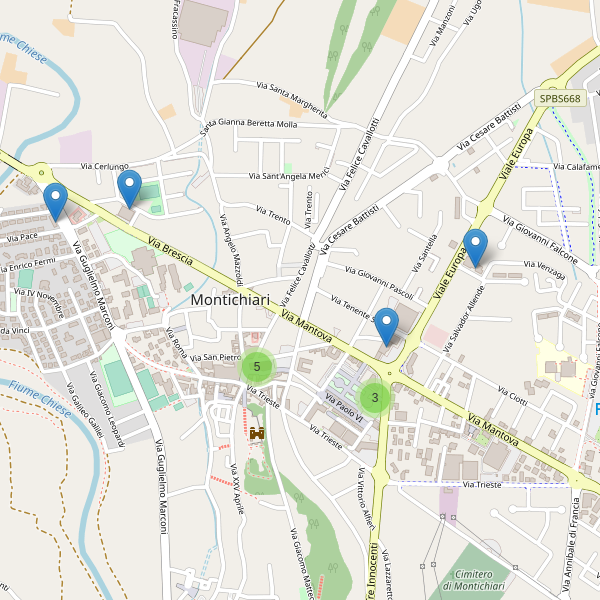 Thumbnail mappa ristoranti di Montichiari