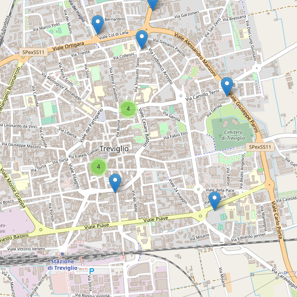 Thumbnail mappa ristoranti di Treviglio