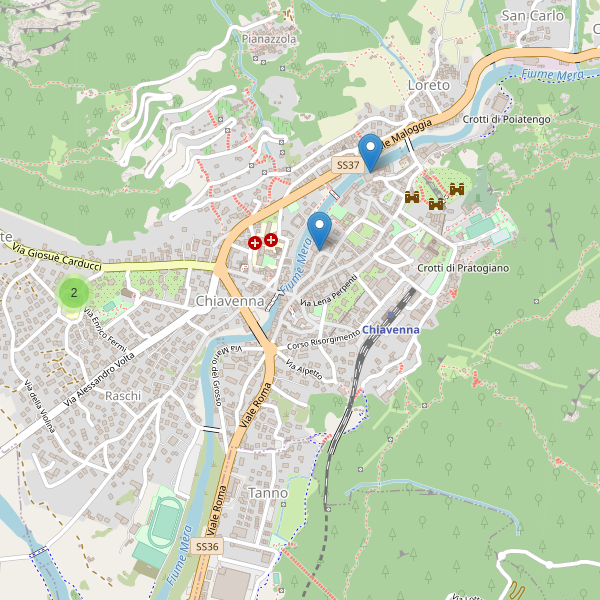 Thumbnail mappa scuole di Chiavenna