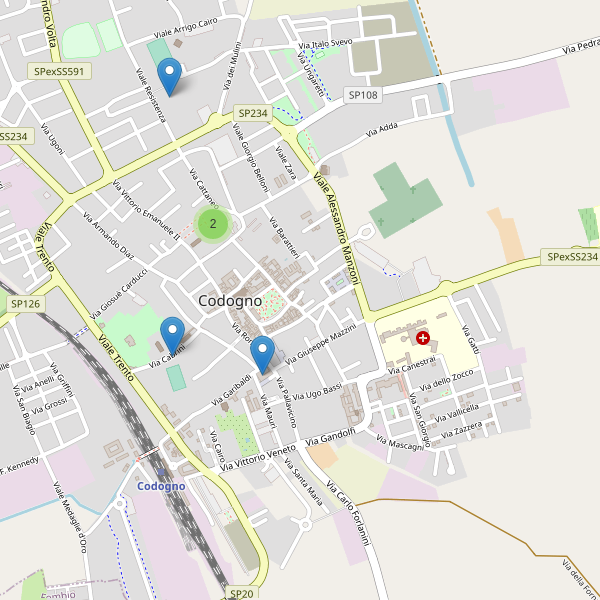 Thumbnail mappa scuole di Codogno