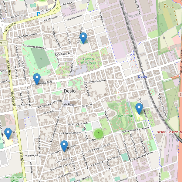 Thumbnail mappa scuole di Desio