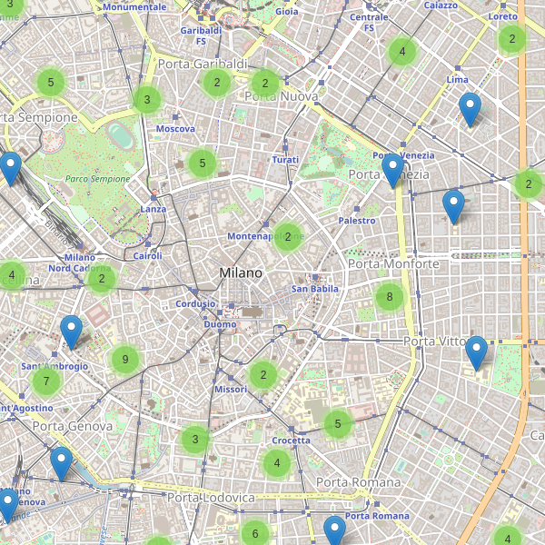 Thumbnail mappa scuole di Milano