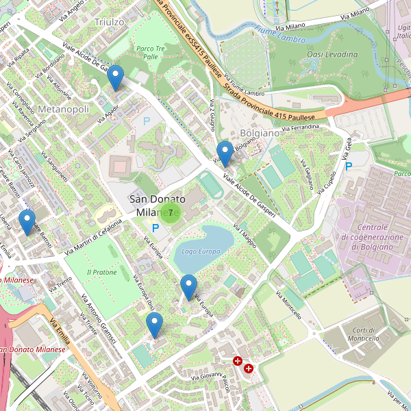 Thumbnail mappa scuole di San Donato Milanese