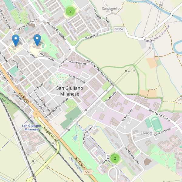 Thumbnail mappa scuole di San Giuliano Milanese