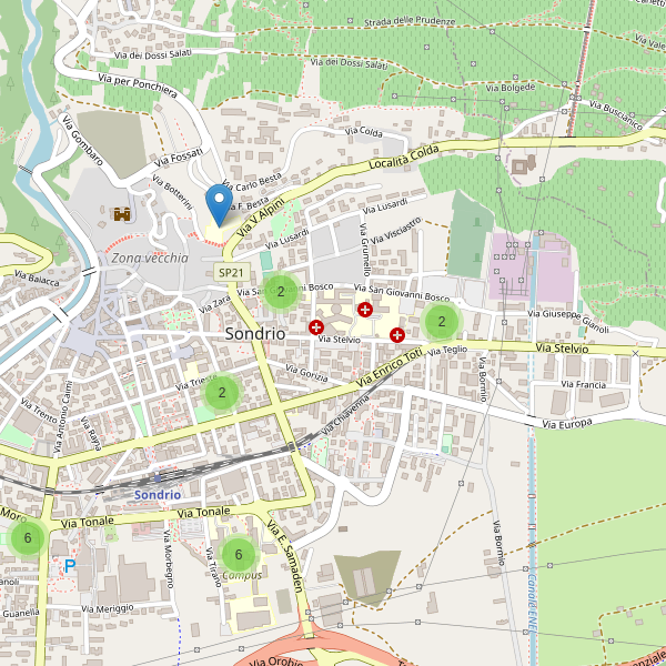 Thumbnail mappa scuole di Sondrio