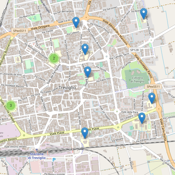 Thumbnail mappa scuole di Treviglio
