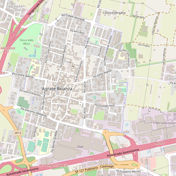 Thumbnail mappa stazioni di Agrate Brianza
