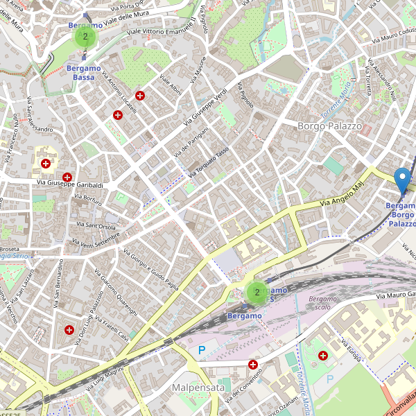 Thumbnail mappa stazioni di Bergamo