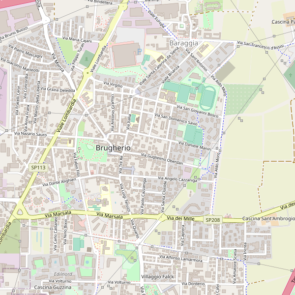 Thumbnail mappa stazioni di Brugherio