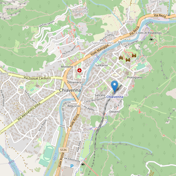 Thumbnail mappa stazioni di Chiavenna
