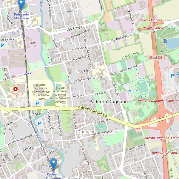 Thumbnail mappa stazioni di Paderno Dugnano