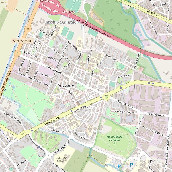 Thumbnail mappa stazioni di Rozzano