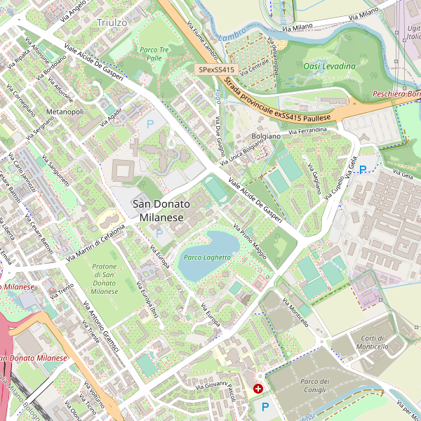 Thumbnail mappa stazioni di San Donato Milanese