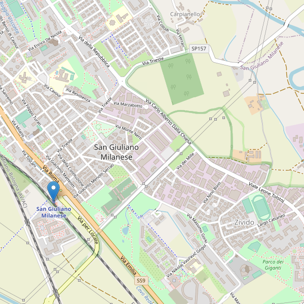 Thumbnail mappa stazioni di San Giuliano Milanese