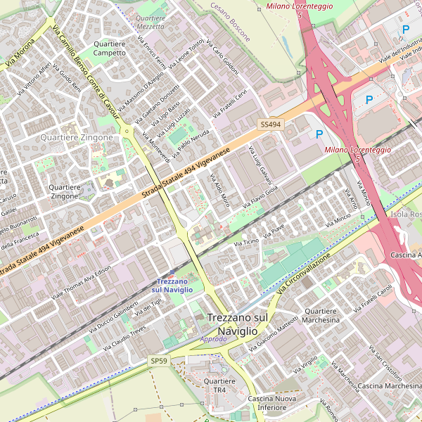 Thumbnail mappa stazioni di Trezzano sul Naviglio