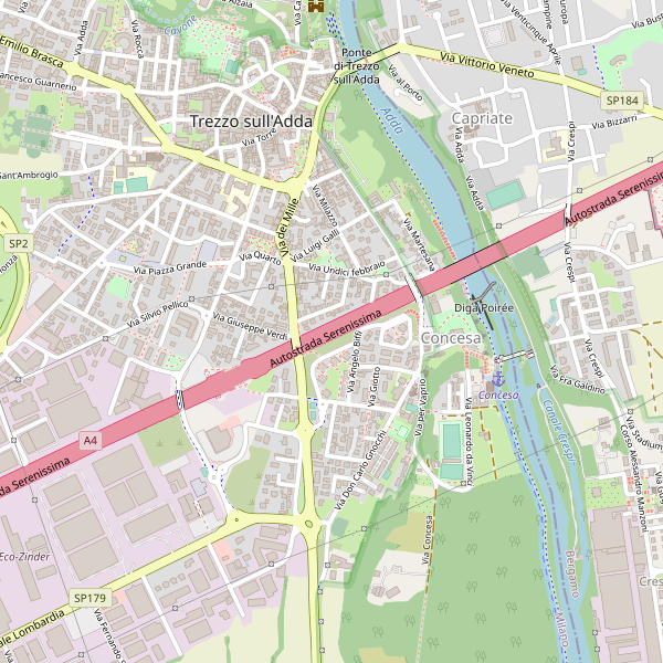 Thumbnail mappa stazioni di Trezzo sull'Adda