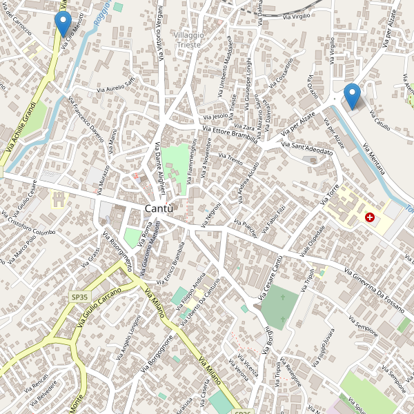 Thumbnail mappa supermercati di Cantù