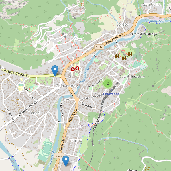 Thumbnail mappa supermercati di Chiavenna