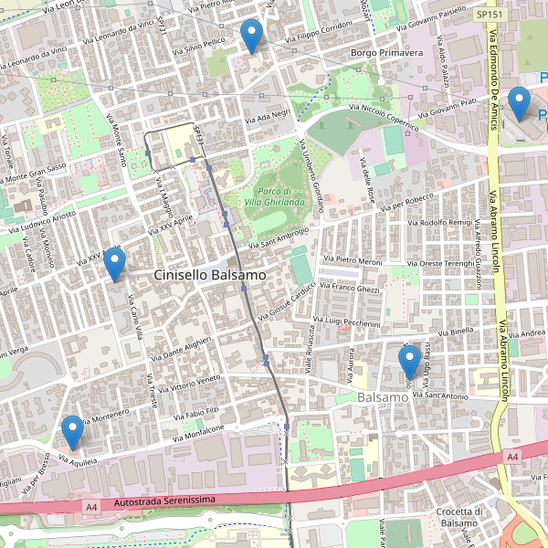 Thumbnail mappa supermercati di Cinisello Balsamo