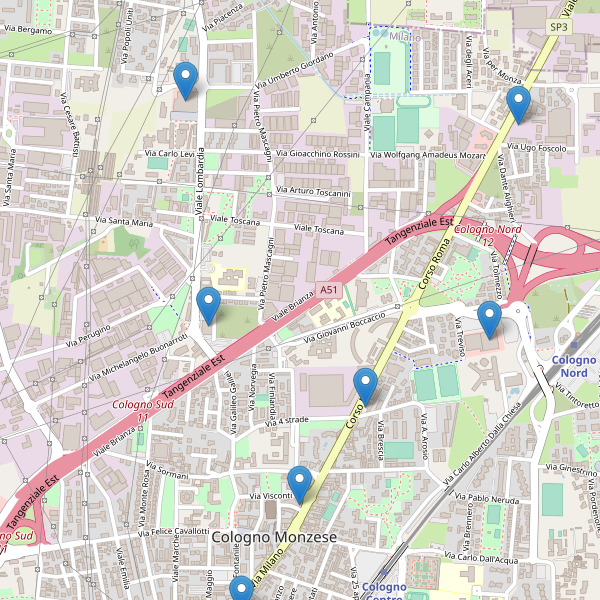 Thumbnail mappa supermercati di Cologno Monzese