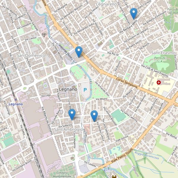 Thumbnail mappa supermercati di Legnano