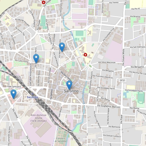 Thumbnail mappa supermercati di Saronno