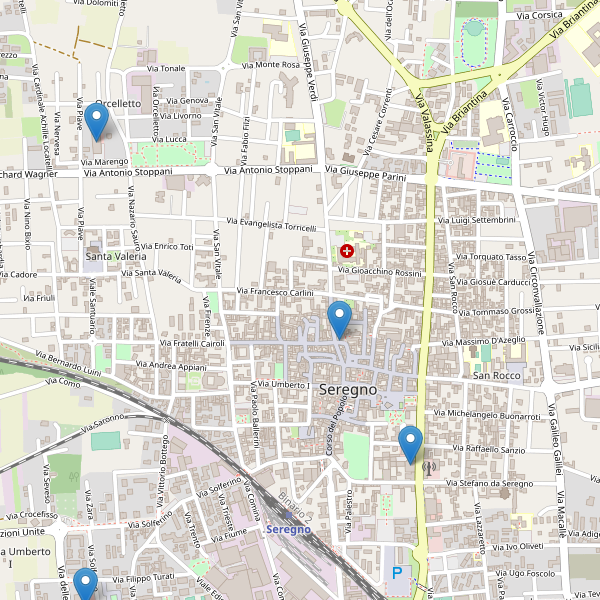 Thumbnail mappa supermercati di Seregno