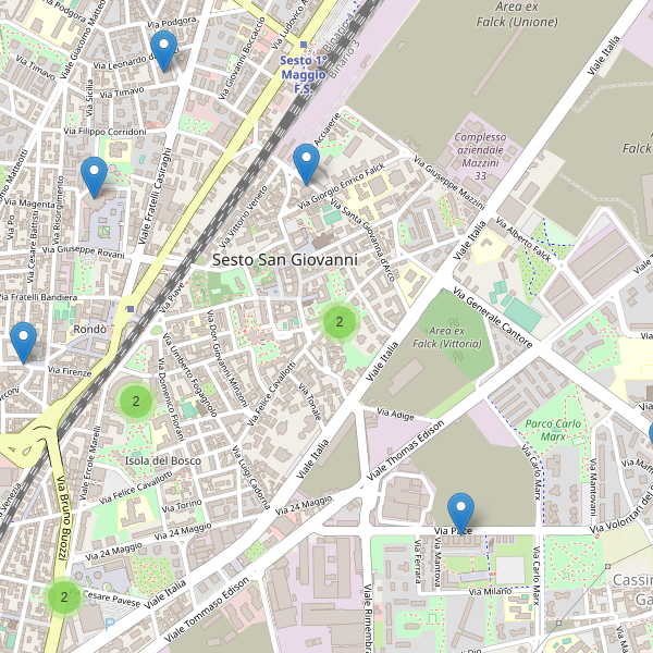 Thumbnail mappa supermercati di Sesto San Giovanni