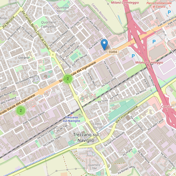 Thumbnail mappa supermercati di Trezzano sul Naviglio
