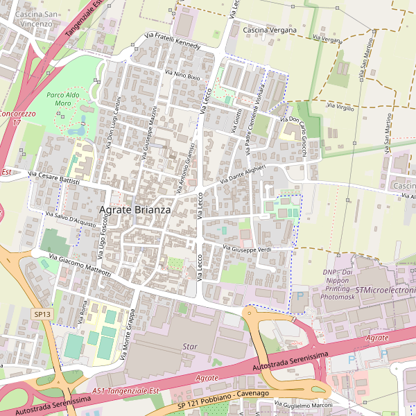 Thumbnail mappa taxi di Agrate Brianza