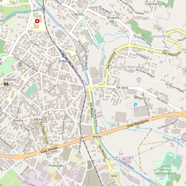 Thumbnail mappa taxi di Erba