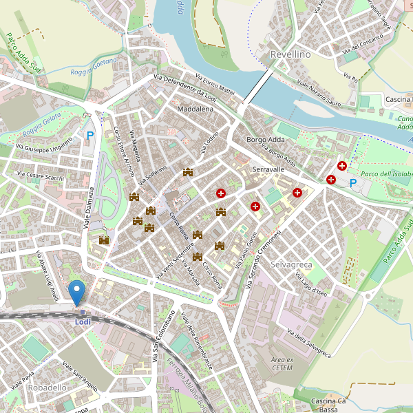 Thumbnail mappa taxi di Lodi