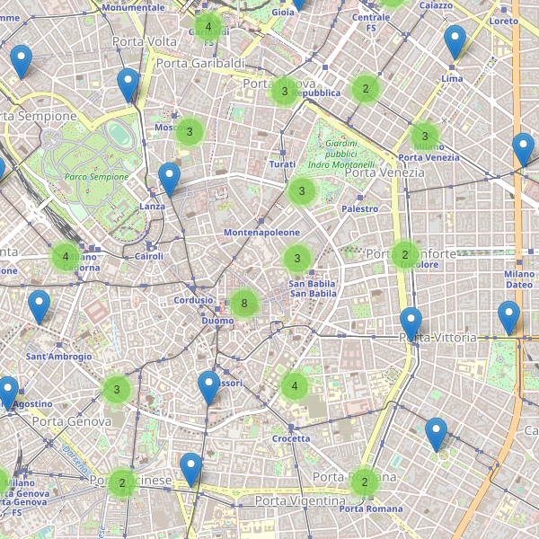 Thumbnail mappa taxi di Milano