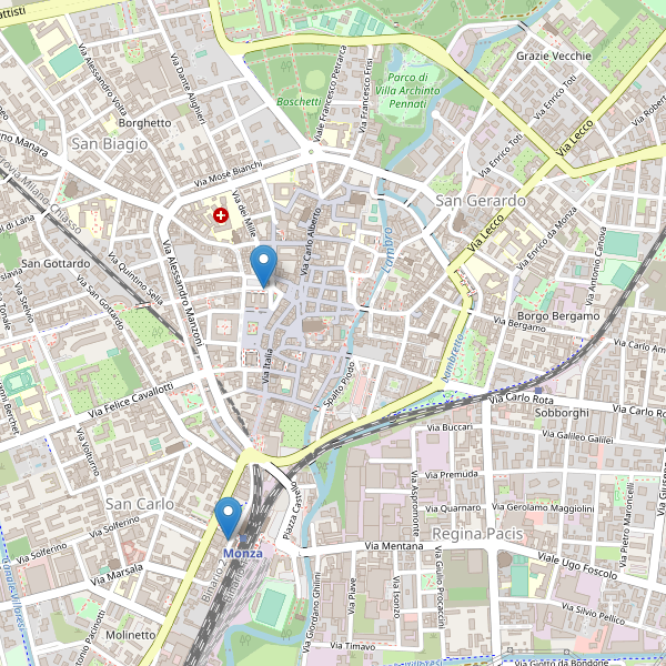 Thumbnail mappa taxi di Monza