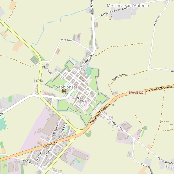 Thumbnail mappa taxi di Sabbioneta