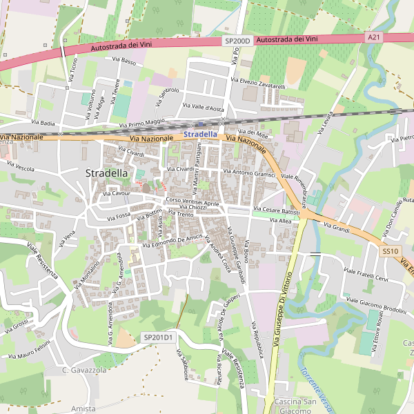 Thumbnail mappa taxi di Stradella