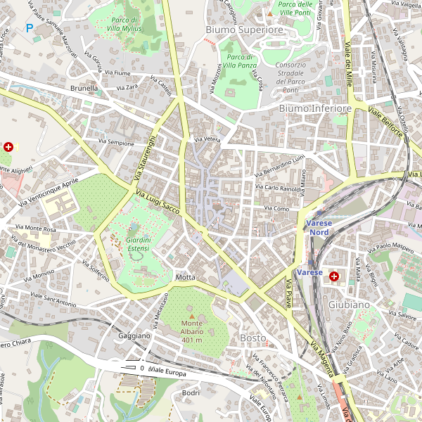 Thumbnail mappa taxi di Varese