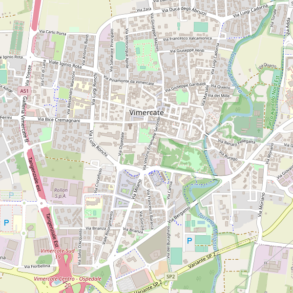 Thumbnail mappa taxi di Vimercate