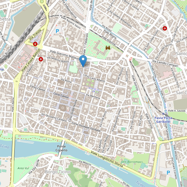 Thumbnail mappa teatri di Pavia