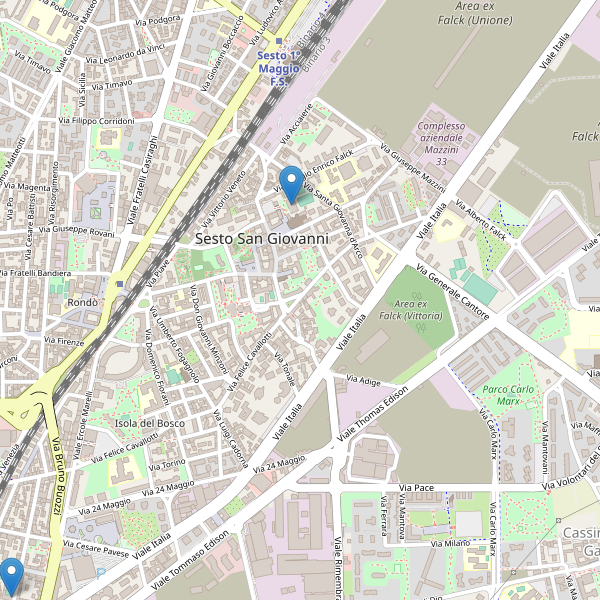 Thumbnail mappa teatri di Sesto San Giovanni