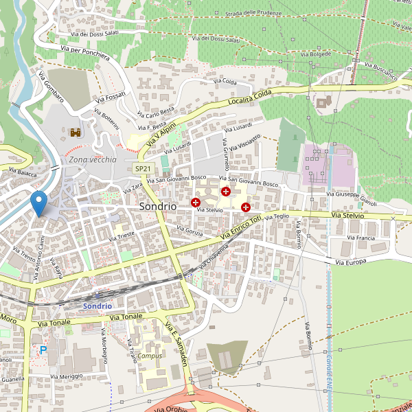 Thumbnail mappa teatri di Sondrio