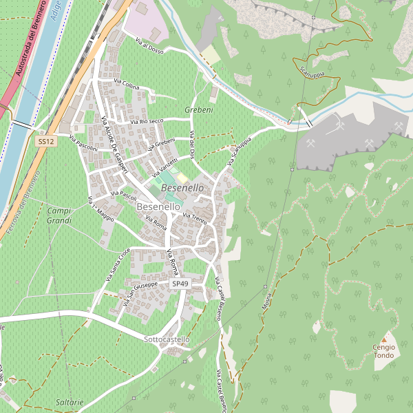 Thumbnail mappa stradale di Besenello