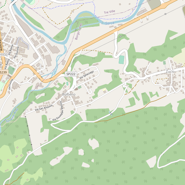 Thumbnail mappa stradale di Bolbeno