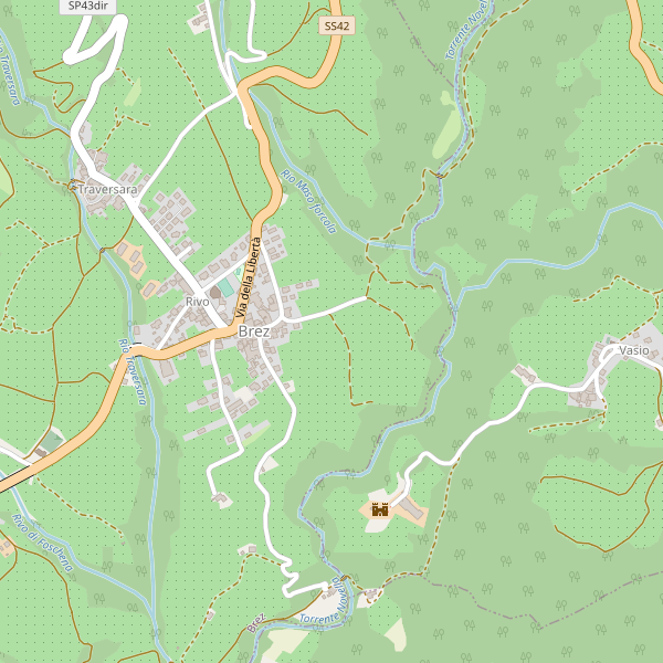 Thumbnail mappa stradale di Brez
