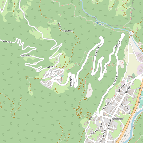 Thumbnail mappa stradale di Brione (TN)