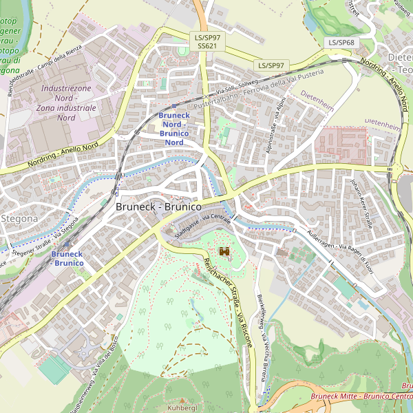 Thumbnail mappa parcheggibiciclette di Brunico