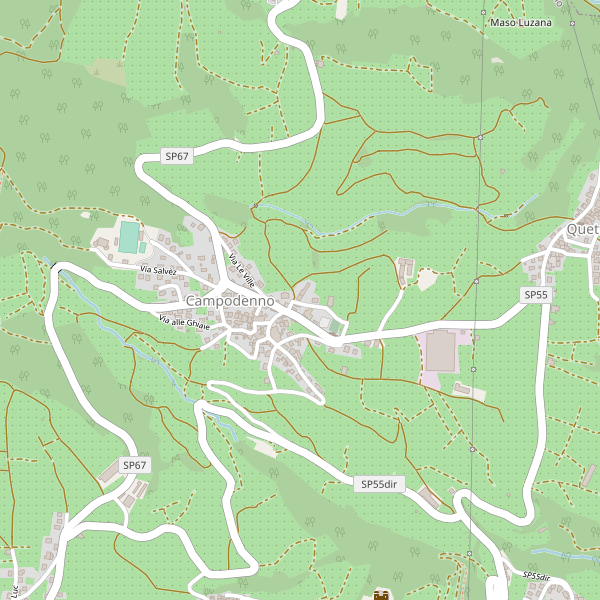 Thumbnail mappa stradale di Campodenno