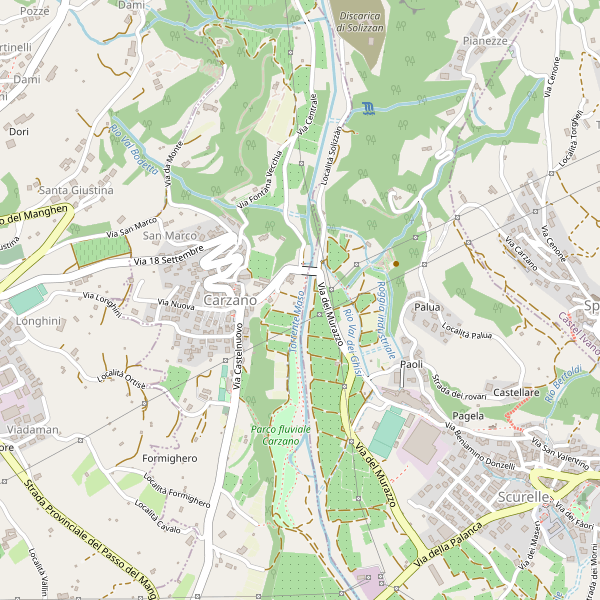 Thumbnail mappa hotel di Carzano