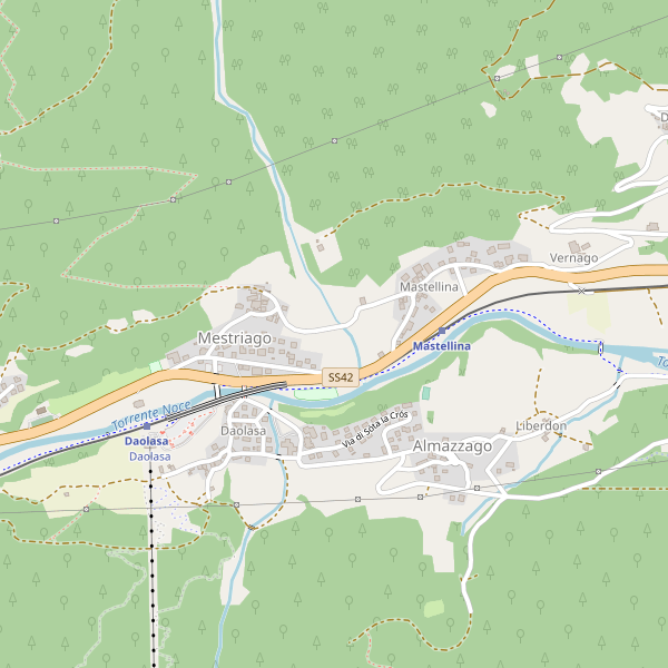 Thumbnail mappa stradale di Commezzadura