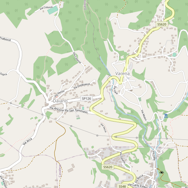 Thumbnail mappa stradale di Daiano
